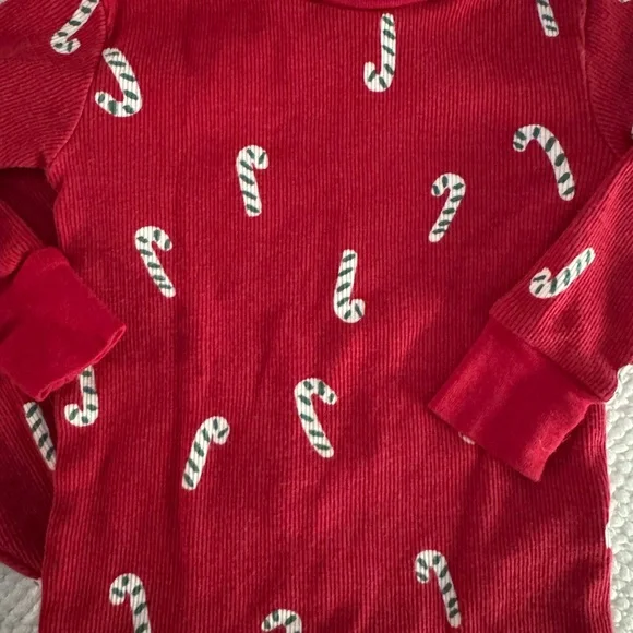 Carter's Red Candy Cane Pajama Set Holiday Christmas 18 months - Picture 3 of 5